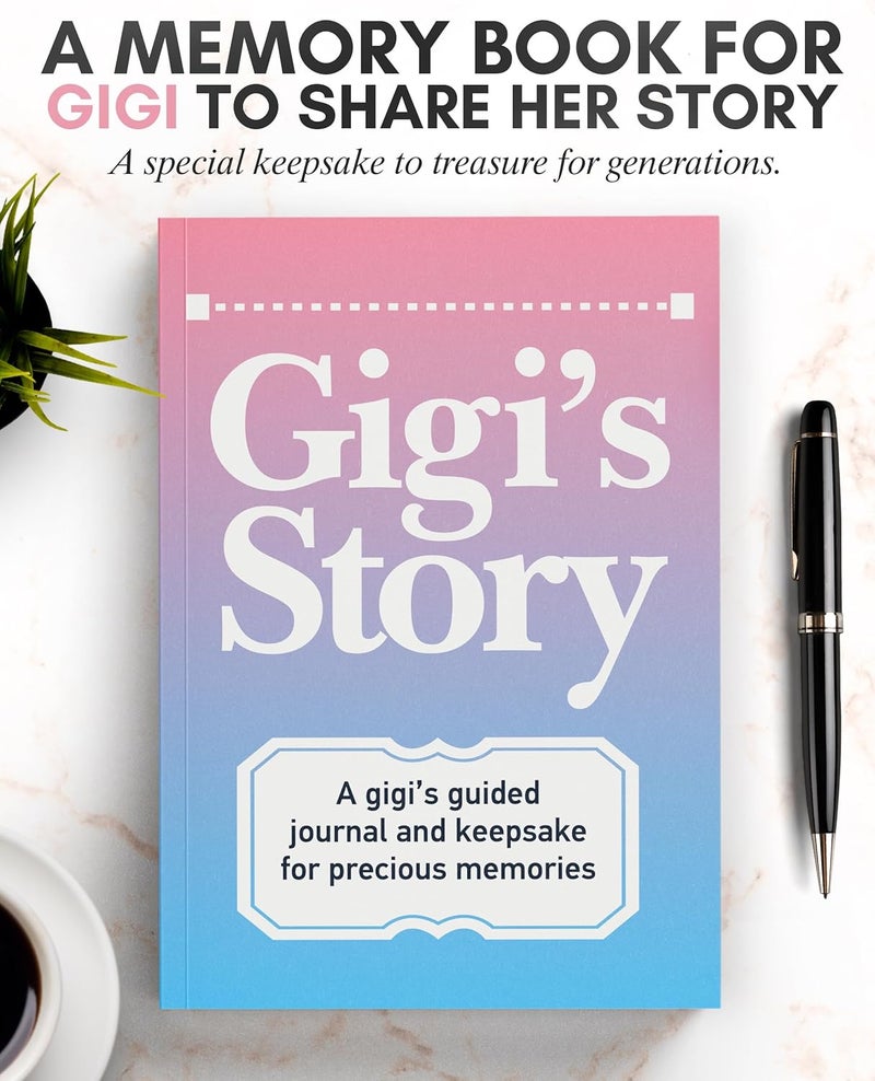 Coco & Lan Gigi's Story Journal: A Meaningful Keepsake for Gigi to Share Her Life Journey and Memories, Book Includes 250+ Prompt Questions, Sentimental Gifts Idea for Mother's Day, Birthday, Christmas - Image 3